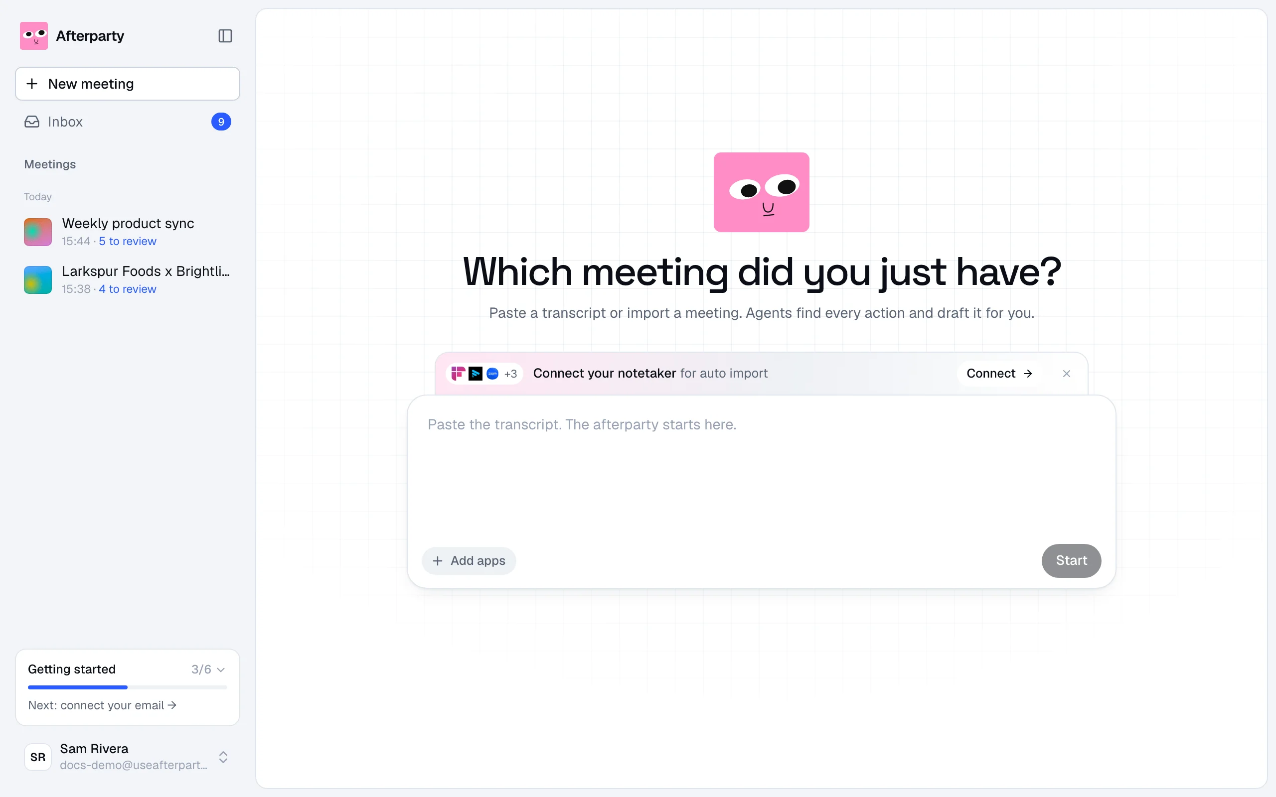 The new meeting box: which meeting did you just have?